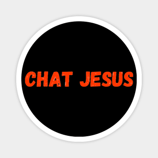 Chat Jesus (orange over..) Magnet